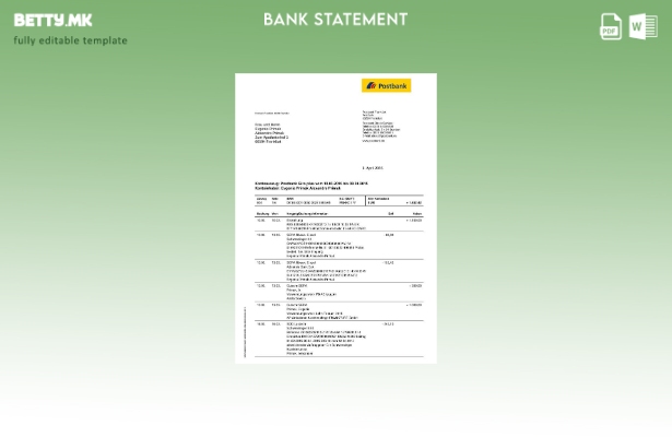 модерен стил извод од банкарска пошта на Германија, шаблон за страници